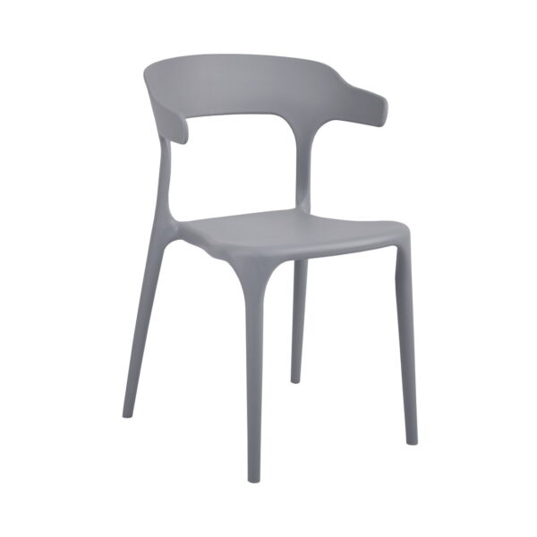 Стул Spring~Grey Стул Spring в сером цвете идеально подходит для кухни и сада. Легкий, устойчивый к погодным условиям и с современным дизайном, он обеспечит комфорт и стиль. Легко моется, складывается и подходит для мероприятий на открытом воздухе. Откройте для себя удобство и качество!