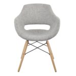 Rony White-Grey Chair - Image 2