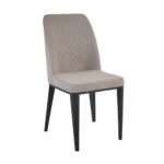 Chair B-02 Fabric Grey Discover the B-02 chair in gray fabric, perfect for the kitchen and dining room. With a sturdy metal frame and an elegant design, this chair ensures comfort and floor protection. Ideal for any decor, it allows for easy maintenance.
