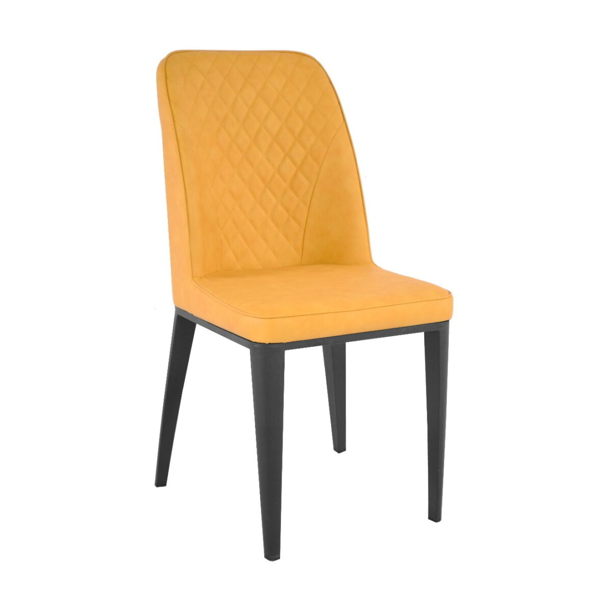 Chair B-02 Pu Yellow Choose the B-02 Pu Yellow chair for your kitchen! With a modern and elegant design, this metal chair offers stability and comfort. Perfect for dining rooms, it protects the floor and adds style to any decor. Easy to maintain, it is the ideal choice!