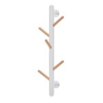 Wall Coat Rack Gc5080 White Discover the Gc5080 White wall coat rack, perfect for organizing your office or living space. Made from wood and metal, it features 5 lacquered wooden hooks. Ideal dimensions: 60 cm in height, 19 cm in width, and depth. An elegant addition to any interior!
