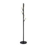 Coat Rack Gc4919 Black Discover the Gc4919 Black Coat Rack, an elegant accessory for your office or living room. Made from metal and wood, with 5 hooks and a round plastic base, this coat rack combines functionality with modern design. Ideal for both public and private spaces, it stands 176 cm tall and has a diameter of 30 cm.