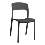 VIGO Black Chair Discover the VIGO Black chair, ideal for Horeca furniture, terraces, or gardens. Made from durable plastic, it is weather-resistant and UV-protected, providing comfort and easy maintenance. Available in various colors, it's perfect for any decor!