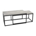 TOWN Duo Coffee Tables Set 90×50 Discover the TOWN Duo coffee table set, measuring 90x50 cm, ideal for any living room or office. Elegant and functional, they are perfect for adding a touch of style and comfort to your space. Choose quality and modern design!