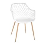 Chair SL-7019 White + Transprint Legs Discover the white SL-7019 chair with Transprint legs, perfect for Horeca furniture, kitchen, or garden. Made from durable, UV-resistant plastic, it combines comfort with style. Ideal for both indoor and outdoor use, they are easy to store!