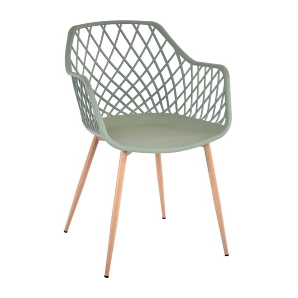 Стул Sl-7019 Green+Transprint Legs Стул SL-7019 в зеленом цвете - идеальный выбор для кухни и сада. Удобный, прочный и устойчивый к ультрафиолету, он подходит для внутри помещения и на улице. Складная конструкция economит место, а стильные металлические ножки с транспринтом защищают пол.