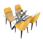 Chair B-02 Pu Yellow - Image 3
