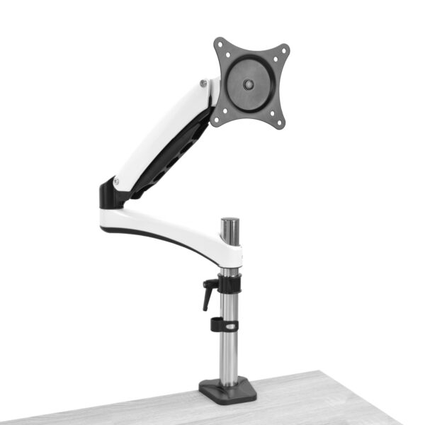 Monitor Arm Discover the Monitor Support Arm - an essential accessory for office furniture, compatible with monitors from 13" to 27" (33-69 cm) and a maximum weight of 9 kg. It helps save space and provides full adjustment for an optimal user experience.