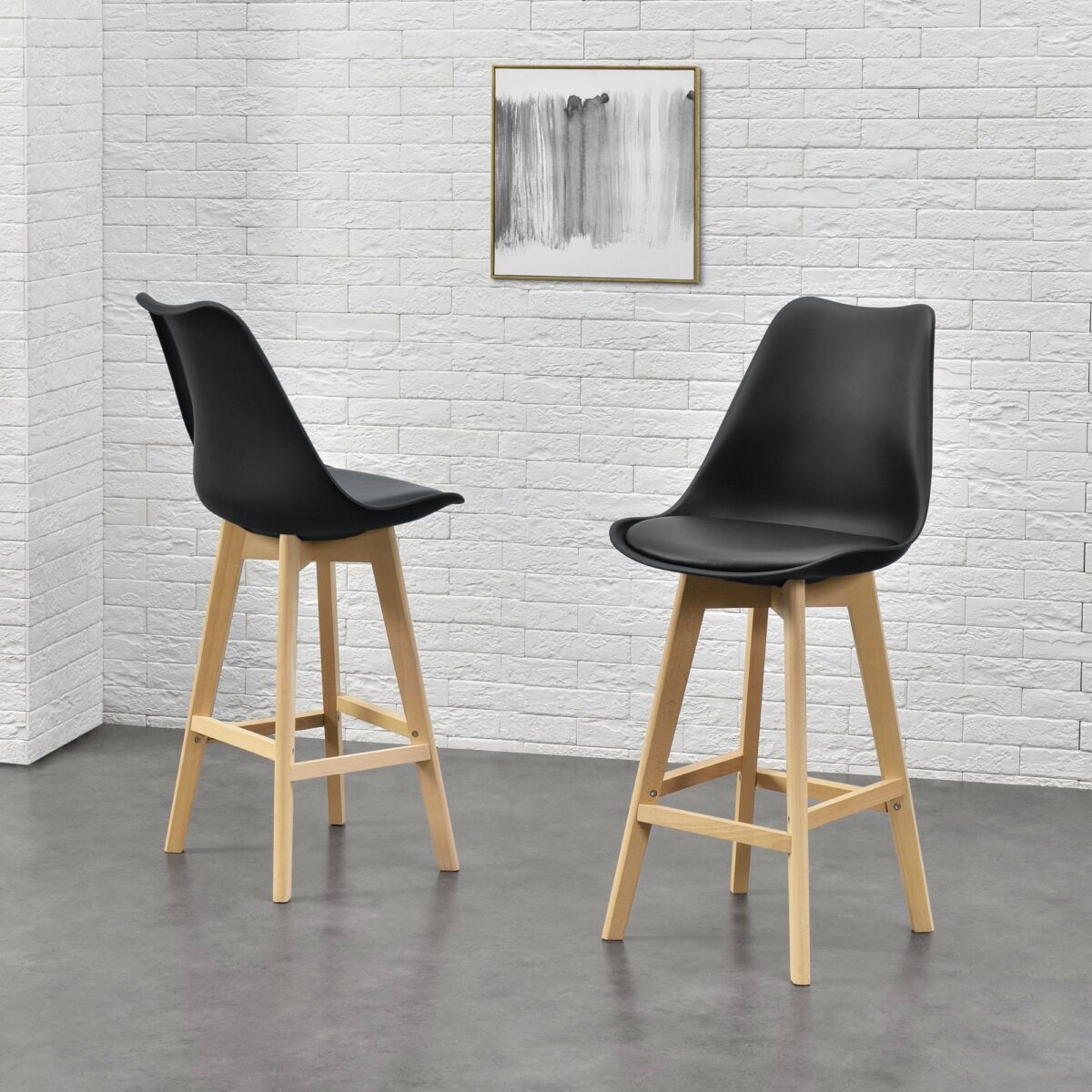 Scaun Jerry Bar Black - imagine 2