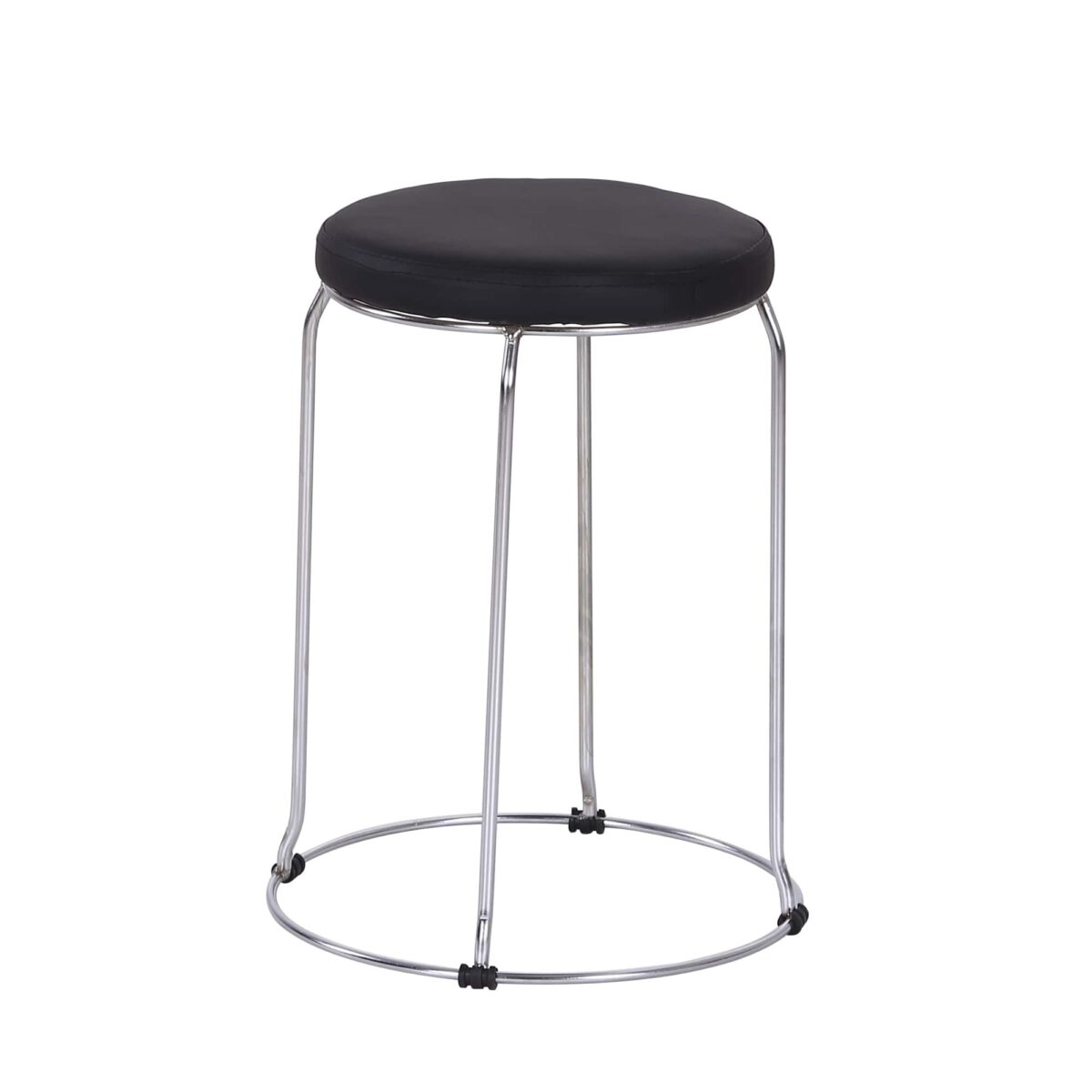 Stool T-12-3 Black Discover the T-12-3 Black Stool, a modern and practical piece for your kitchen. Made from durable metal with an eco-leather seat, this stool combines comfort with style. Ideal for any space - kitchen, bar, or office. Choose functional furniture!