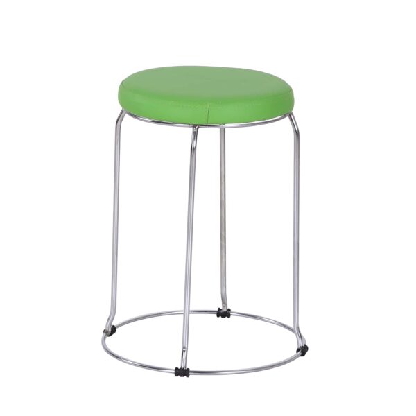 Stool T-12-3 Green Discover the T-12-3 Green stool, a modern and practical choice for your kitchen. Made from durable metal and eco-leather, this stackable stool offers comfort and style. Ideal for lively spaces, it is easy to maintain and fits perfectly into any decor. Choose efficiency and aesthetics!