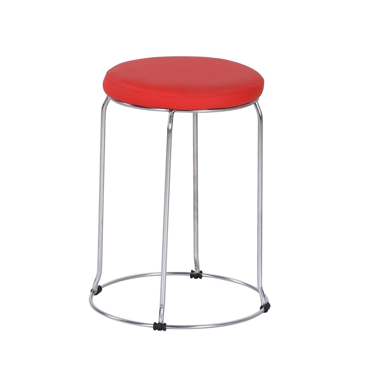 Stool T-12-3 Red Discover the T-12-3 Red Stool, a modern piece of furniture for the kitchen that is durable and easy to maintain. Ideal for workspaces, offices, or guest rooms, this eco-leather stool combines comfort with an elegant design. Save space in style!