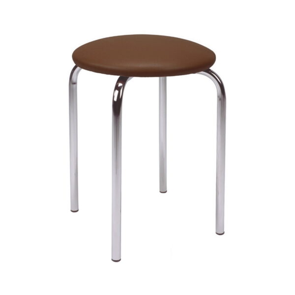Taburet Chico V-3 Brown Descoperiți taburetul Chico V-3 Brown, perfect pentru bucătărie! Modern și durabil, cu șezut din piele eco, acest taburet se integrează ușor în orice decor. Ușor de curățat și stivuit, este ideal pentru spații cu trafic intens. Alegeți confortul și stilul!