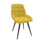 Scaun Nicole Soro 40 Yellow Descoperă scaunul Nicole Soro 40 galben, perfect pentru bucătăria ta! Cu un design elegant și confortabil, acest scaun are picioare din metal durabil și șezut din stofă moale, ideal pentru orice interior. Alege stilul și confortul pentru casa ta!