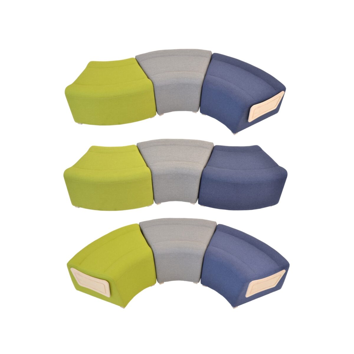 Hollywood Grey Pouf - Image 2