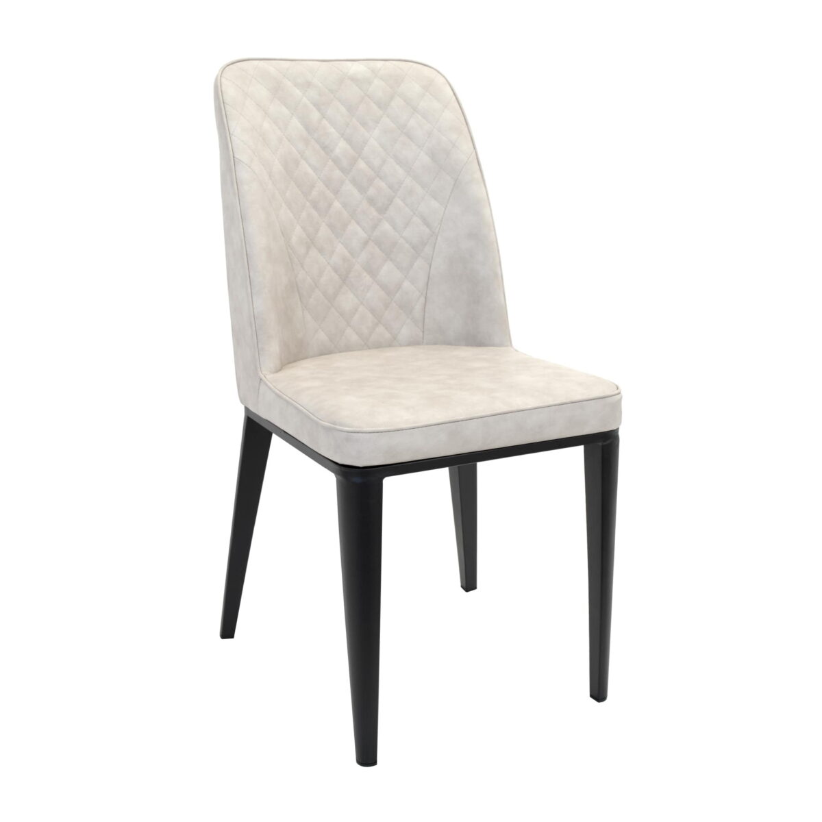 Chair B-02 Pu Light-Grey Choose the B-02 Pu Light-Grey chair for your kitchen. This modern chair, with its sleek and simple design, is made of metal and upholstered in eco-leather, providing comfort and durability. Ideal for any style!