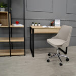 Masa Birou SMALL 100x55 Sonoma/Black - imagine 4