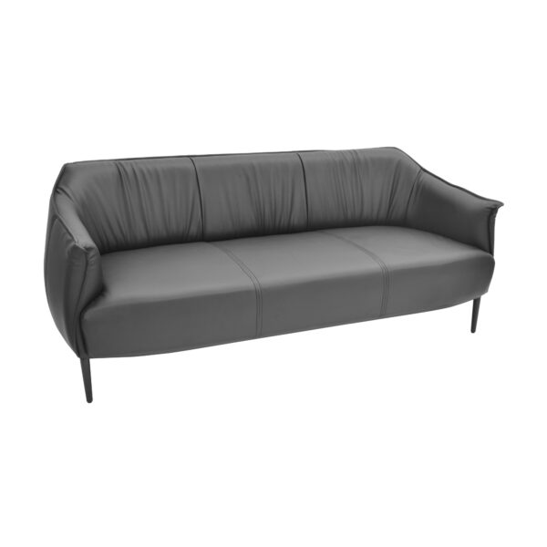 King 3 Sofa Discover ultimate comfort with the King 3 sofa! Made from metal and plywood, upholstered in faux leather, this elegant sofa fits perfectly in any office or living room. Ideal dimensions: 180 cm in length, 85 cm in depth. Add a touch of style and comfort to your furniture!