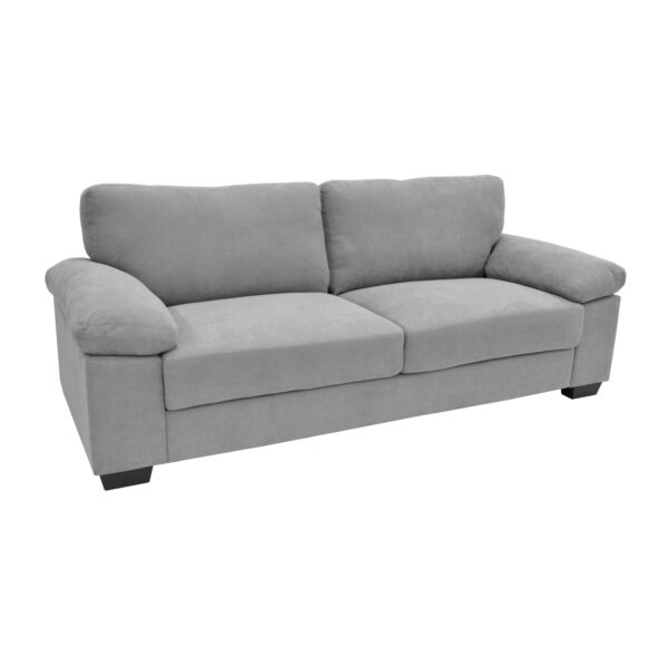 Oslo Grey Sofa Discover the Oslo Grey sofa, a modern piece of furniture for three people, featuring removable decorative cushions and elegant legs. Ideal for the living room or office, it combines comfort with sophisticated design. Choose Oslo for an added touch of style in your home!