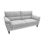 Canapea Mellissa-3 Grey Descoperiți Canapeaua Mellissa-3 Grey, o canapea ne-extensibilă în stilul anilor '50, perfectă pentru orice birou sau living. Confortabilă pentru 3 persoane, cu perne decorative detașabile și picioare elegante din lemn lăcuit, este alegerea ideală pentru mobilă modernă.