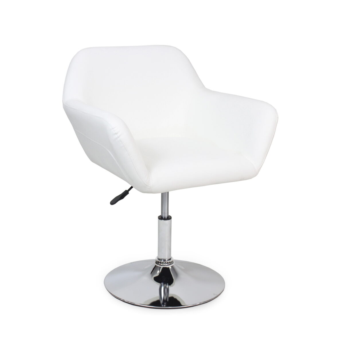 Sb-51 White Relaxation Chair Discover the exceptional comfort of the SB-51 White Recliner Chair. With a modern design, a chrome steel frame, and upholstered in faux leather, this tall chair is perfect for any kitchen. The height adjustment mechanism ensures easy adjustment. Buy now!