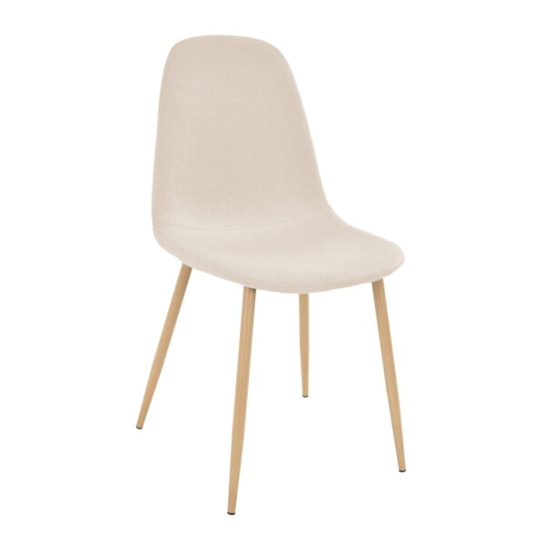 Chair C-710 Denim White-Beige + Transprint Legs Discover the C-710 Denim White-Beige chair with Transprint legs, perfect for your kitchen! Its modern design and optimal comfort make it ideal for any interior. Made from durable materials, it supports up to 120 kg. Seat height: 45 cm.