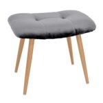 Taburet TRIO Grey Descoperiți taburetul TRIO Grey, perfect pentru canapele și fotolii, ideal pentru mobilă birou. Fabricat din placaj și spumă poliuretanică, cu picioare metalice vopsite în imitație de lemn. Dimensiuni compacte, lățime 52 cm și înălțime 44 cm, confortabil și elegant!