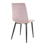Dc-90 (N25) Powder Velvet + Black Legs Chair - Image 2