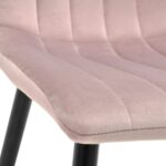 Dc-90 (N25) Powder Velvet + Black Legs Chair - Image 3