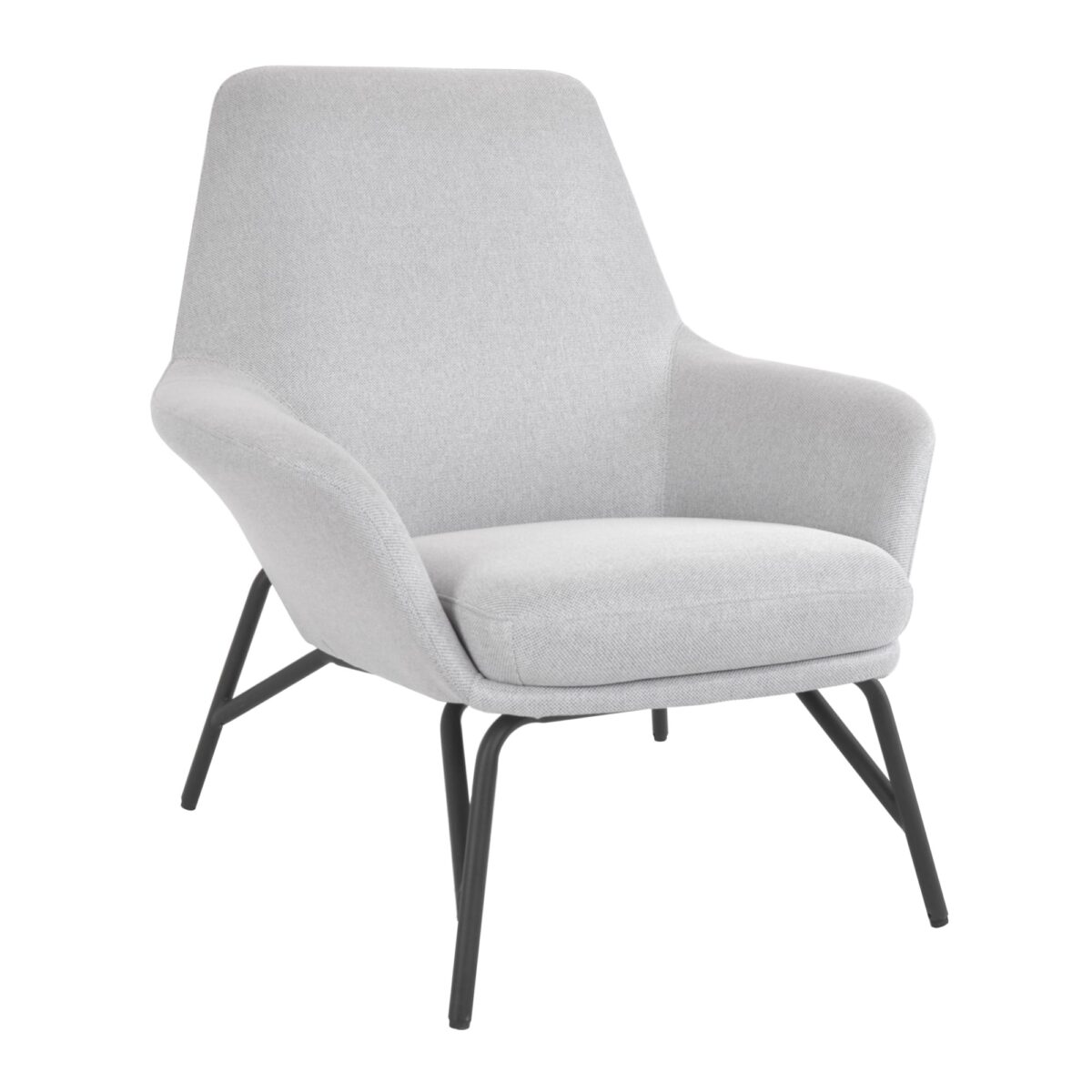 New Cubo Grey Armchair Discover the New Cubo Grey armchair, perfect for any office or relaxation space. Made from wood and polyurethane foam, with denim fabric upholstery, it offers comfort and style. Ideal dimensions: 85 cm wide, 82 cm deep. Choose comfort and elegance!