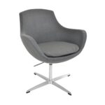 Crocus Swivel Armchair Discover the Crocus Swivel Armchair, a versatile element for the office or home, featuring a modern and comfortable design. Made from wood and upholstered in fabric, it offers a rocking mechanism and floor protections. Perfect for relaxation!