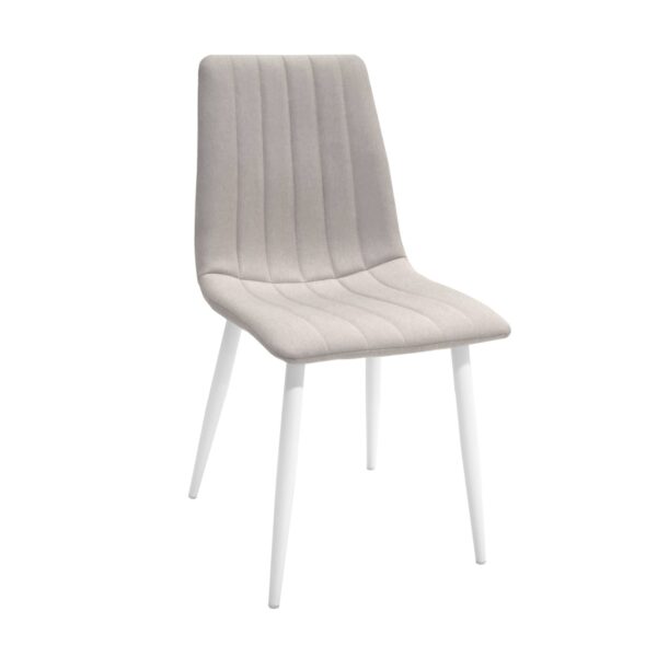 Chair DC-90P N14 Velvet Grey + White Legs Discover the DC-90P N14 chair, elegant and comfortable, perfect for your kitchen! Upholstered in grey velvet and featuring sturdy metal legs, this chair combines beauty with functionality. Choose quality and style for every meal!