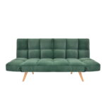 Lm-58 Green Extendable Sofa Discover the LM-58 Green extendable sofa, an essential piece for your office or living room. With a frame made of plywood and wood, upholstered in durable fabric, it offers comfort and style. Transform your space with this modern furniture, perfect for any room!