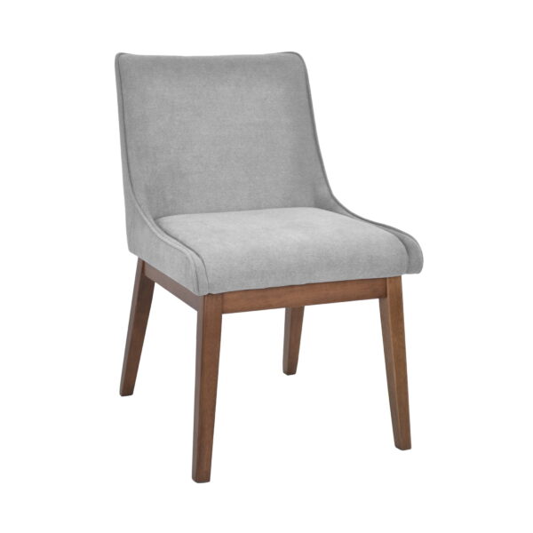 Стул Elicia Smoke Grey Откройте для себя стул Elicia Smoke Grey — идеальное сочетание комфорта и элегантности для вашей кухни. Ножки из прочного дерева, мягкое искусственное покрытие и стильный дизайн создадут уютный интерьер. Доступен также в коричневом цвете.