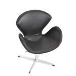 Topaz Black Swivel Armchair - Image 3