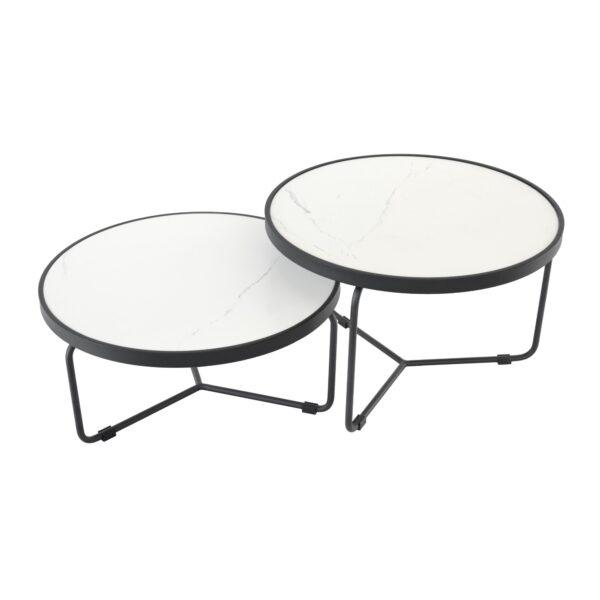 Monaco Coffee Table Set Discover the Monaco coffee table set, perfect for adding a touch of elegance to your living room. Ideal for moments of relaxation or gatherings with friends, these coffee tables integrate seamlessly into any decor. Choose style and comfort!