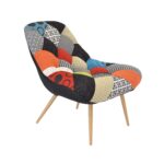 TRIO Patchwork Armchair Discover the comfort and style of the TRIO Patchwork armchair, perfect for an office or living room. With a modern design, upholstered in fabric and featuring a plywood frame, this armchair adds a vibrant accent to any decor. Ideal dimensions for relaxation!