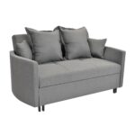 FM-37-2 Dark Grey Extendable Sofa - Image 2