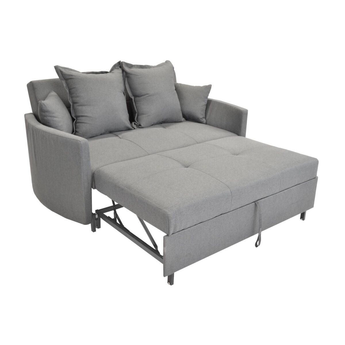 FM-37-2 Dark Grey Extendable Sofa - Image 3