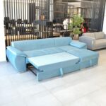 Picasso Light-Blue Extendable Sofa - Image 2
