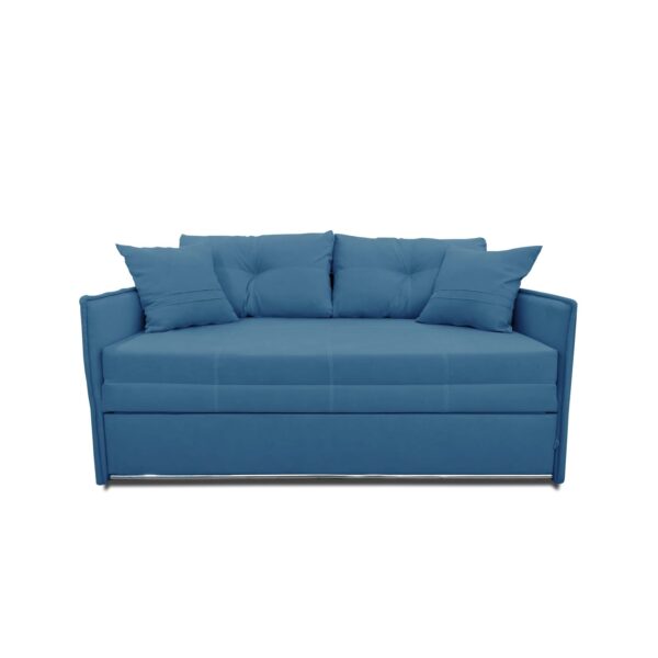 Canapea Extensibilă Orion 1600 Blue Descoperiți Canapeaua Extensibilă Orion 1600 Blue, perfectă pentru living-ul dvs.! Cu un design elegant, perne decorative și ladă de depozitare, această canapea oferă confort și stil. Se transformă ușor într-un pat confortabil de 160 x 190 cm. Alegeți confortul și funcționalitatea!