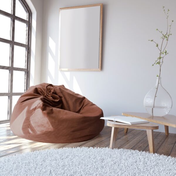 Кресло мешок Bean Bag Color/Stofă Ø 95 Brown Простая и современная форма этого кресла мешка в форме груши делает его идеальным выбором как для дома, так и для офиса. Благодаря универсальному дизайну он гармонично впишется в интерьер вашей комнаты, балкона или даже переговорной.