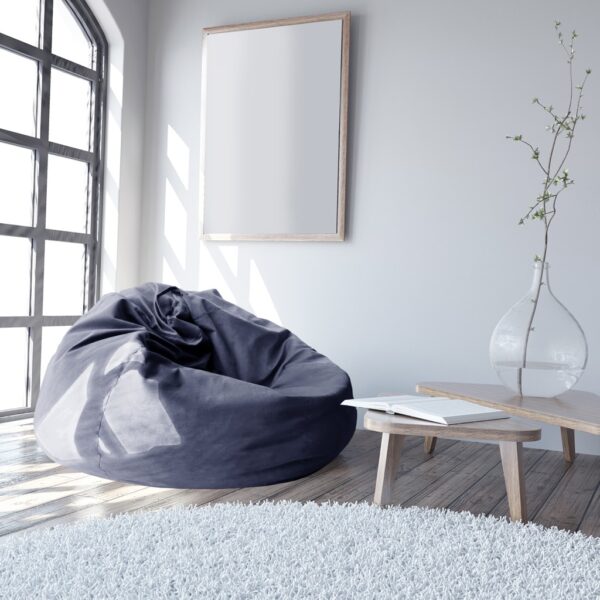 Кресло мешок Bean Bag Color/Stofă Ø 95 Indigo Простая и современная форма этого кресла мешка в форме груши делает его идеальным выбором как для дома, так и для офиса. Благодаря универсальному дизайну он гармонично впишется в интерьер вашей комнаты, балкона или даже переговорной.