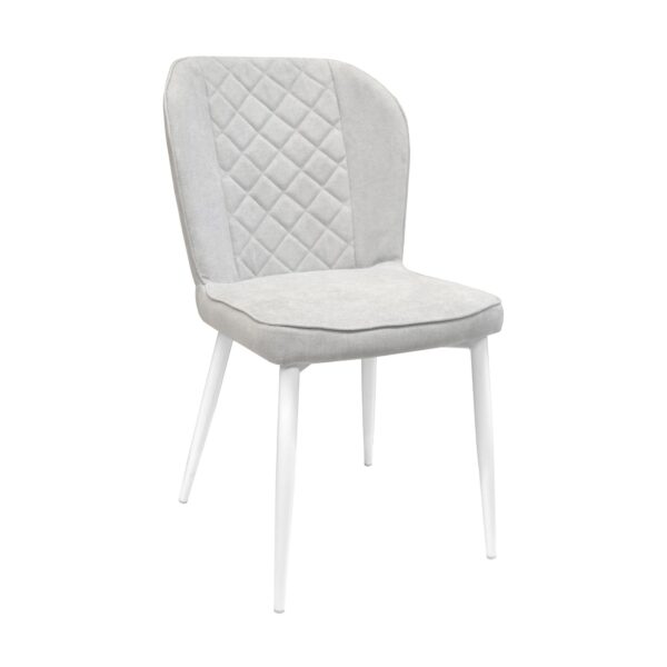 Scaun Tusk Light Grey+White Legs Descoperiți confortul scaunului Tusk în nuanța gri deschis, perfect pentru bucătăria dumneavoastră! Cu picioare albe, corp din placaj și tapițerie plăcută, acest scaun adaugă un plus de stil și funcționalitate. Disponibil și în alte culori.