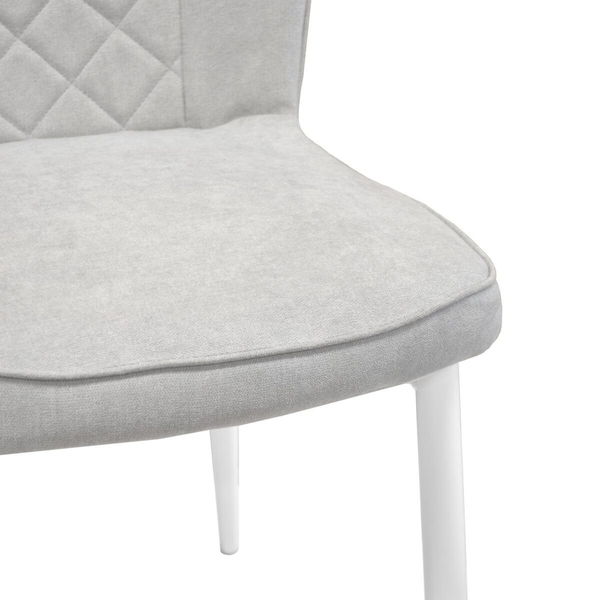 Tusk Chair Light Grey + White Legs - Image 5