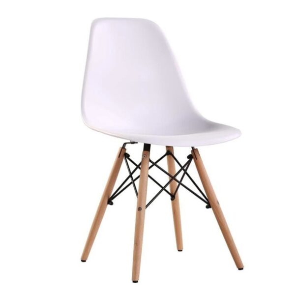 Стул Eames A-37~White Стул Eames A-37 в белом цвете — это современная и практичная мебель для офиса и кухни. Долговечный пластиковый корпус, металлическая структура и деревянные ножки обеспечивают стиль и стабильность. Легкий уход и разнообразие цветов делают его идеальным для любого интерьера.