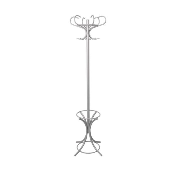 Cuier Venezia Grey Descoperă cuierul Venezia Grey, un cuier tip pom elegant, realizat din metal vopsit, ideal pentru birou sau living. Cu 16 agățători metalice și suport pentru umbrele, îmbină funcționalitatea cu designul modern. Înălțime 182 cm, perfect pentru orice spațiu!
