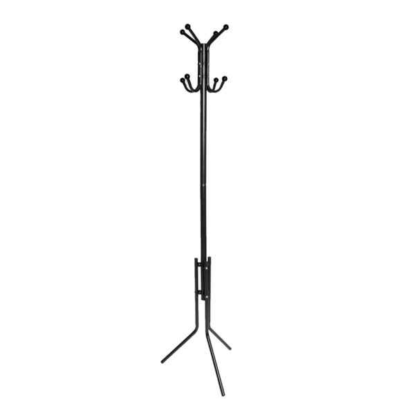 Ly-18 Brown Coat Rack Discover the Ly-18 Brown coat rack, a modern element for your office or living room. Made from painted metal, it features 8 metal hooks and stable legs. With a height of 170 cm and an elegant design, it is perfect for organizing your space. Choose style and functionality!