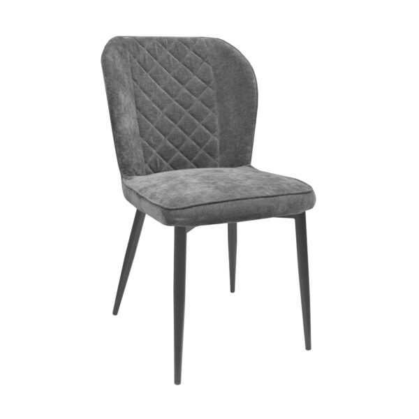 Tusk Chair Dark Grey + Black Legs Discover the comfort offered by the Tusk chair in dark gray, perfect for your kitchen. With black metal legs and a modern design, this chair combines style with functionality. Ideal for any home atmosphere!