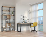 Desk Table B-150 (150x68) Sonoma/Black - Image 2